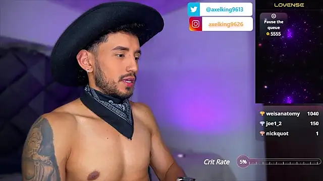 Snapshot of AxelKing1326 chatting on March 3, 2025, 12:12 am AxelKing1326 online show from March 3, 2025, 12:12 am