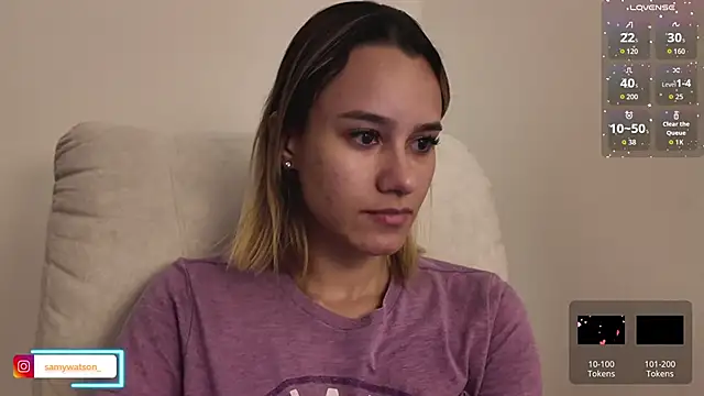 SamanthaWatson online show from February 23, 2026, 3:30 am