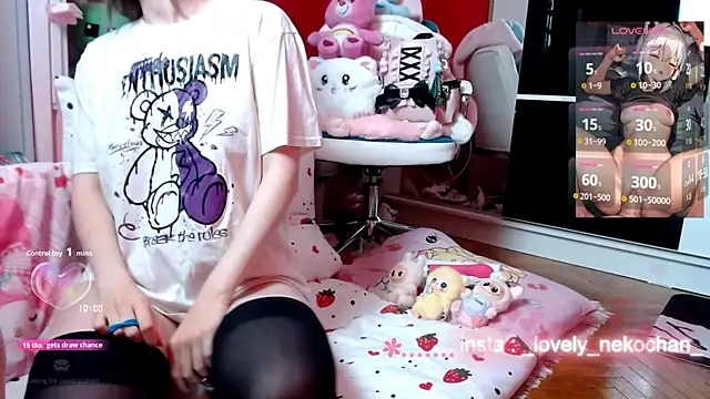 lovely nekochan online show from October 9, 2025, 12:33 am