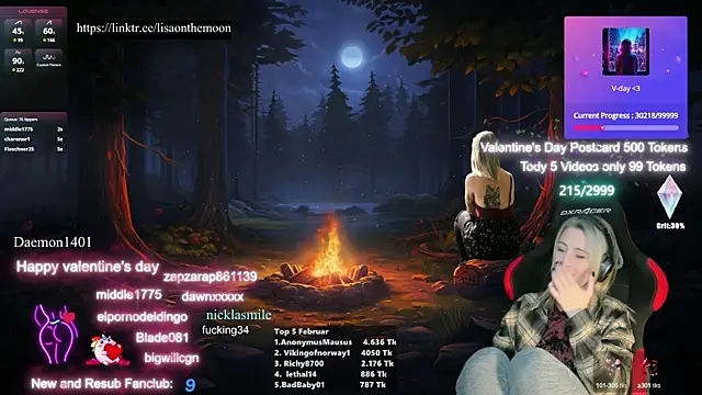 Lisaonthemoon online show from February 16, 2025, 4:53 pm