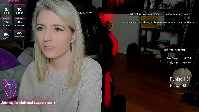 Lisaonthemoon online show from February 5, 2026, 9:43 pm