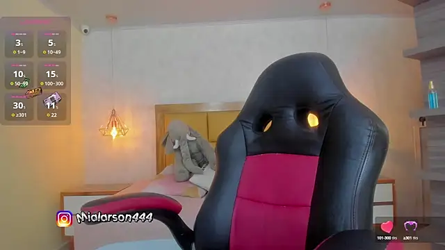 Snapshot of LARSONMIA chatting on March 21, 2025, 12:17 pm LARSONMIA online show from March 21, 2025, 12:17 pm