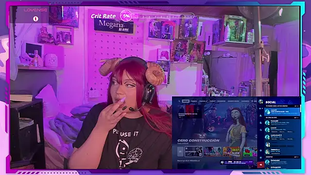 Snapshot of MegariaB chatting on October 11, 2025, 3:51 am MegariaB online show from October 11, 2025, 3:51 am