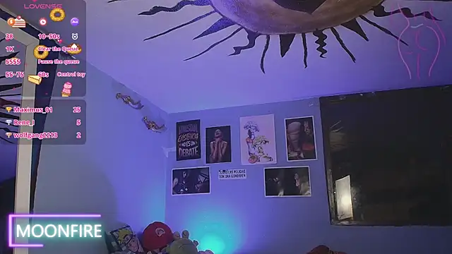 moonfiredancer online show from January 22, 2025, 1:20 am