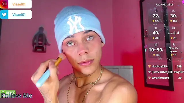 Snapshot of visaelX chatting on March 18, 2025, 12:51 am visaelX online show from March 18, 2025, 12:51 am