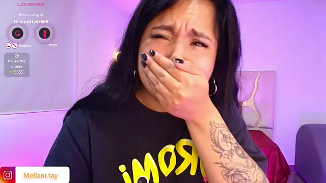 Snapshot of Mellani_tay chatting on March 22, 2025, 5:41 pm Mellani tay online show from March 22, 2025, 5:41 pm