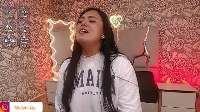 Snapshot of Mellani_tay chatting on March 15, 2025, 9:30 am Mellani tay online show from March 15, 2025, 9:30 am