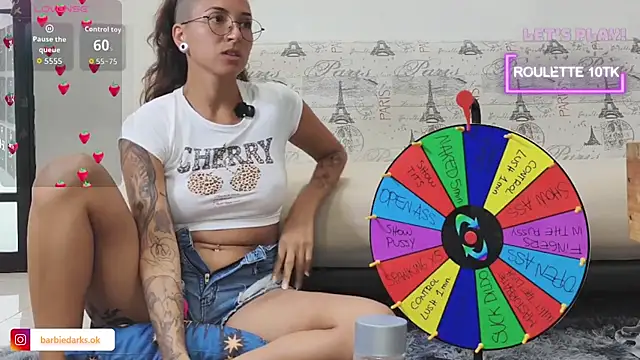 BarbieDarksOk online show from October 1, 2025, 7:40 pm