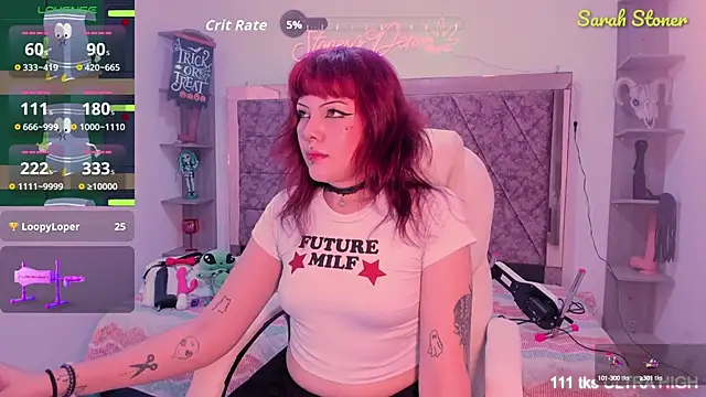 Snapshot of Sarah-Stoner chatting on October 1, 2025, 8:24 pm Sarah-Stoner online show from October 1, 2025, 8:24 pm