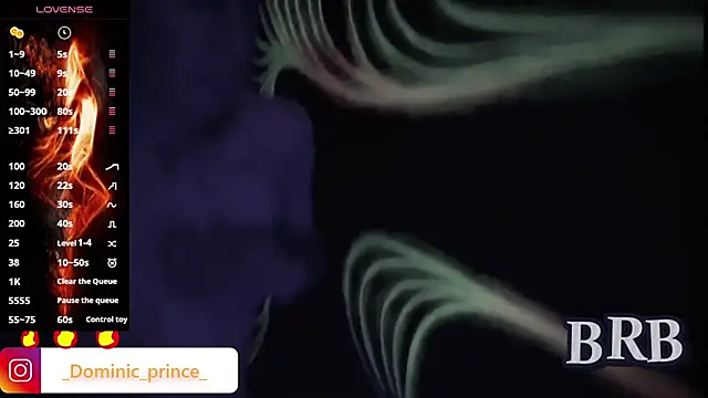 Snapshot of DominicPrince chatting on October 7, 2025, 9:32 am DominicPrince online show from October 7, 2025, 9:32 am