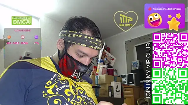 BISEXGOOD777 online show from October 21, 2025, 1:05 am