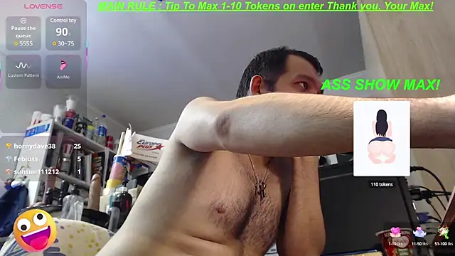 BISEXGOOD777 online show from March 8, 2025, 1:50 am