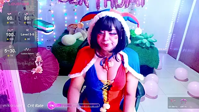 MilkyXSakura online show from February 13, 2025, 3:39 am