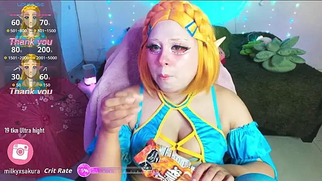 MilkyXSakura online show from January 18, 2026, 10:57 pm