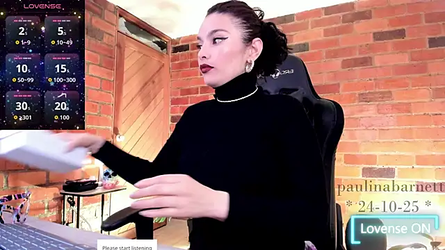 Snapshot of paulinabarnett- chatting on October 25, 2025, 3:49 am paulinabarnett- online show from October 25, 2025, 3:49 am