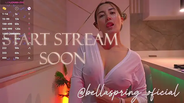 b3llaspringg online show from April 8, 2026, 10:33 pm