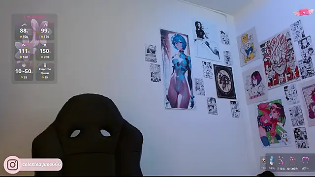 Snapshot of CelesteAyase chatting on October 21, 2025, 11:59 pm CelesteAyase online show from October 21, 2025, 11:59 pm