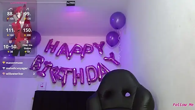 Snapshot of CelesteAyase chatting on March 13, 2025, 4:05 am CelesteAyase online show from March 13, 2025, 4:05 am