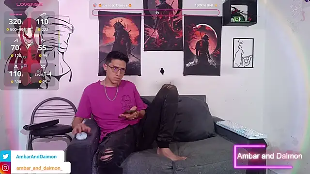 Snapshot of Ambar_and_daimon_ chatting on October 21, 2025, 4:01 am Ambar and daimon online show from October 21, 2025, 4:01 am