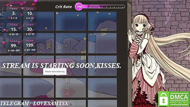 Lovelyamyy online show from April 13, 2026, 8:57 pm