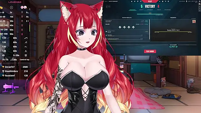 LewdKira VT online show from February 26, 2025, 9:22 am