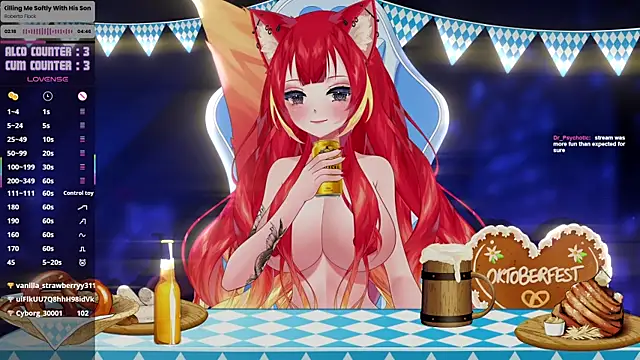 LewdKira VT online show from October 3, 2025, 2:07 pm