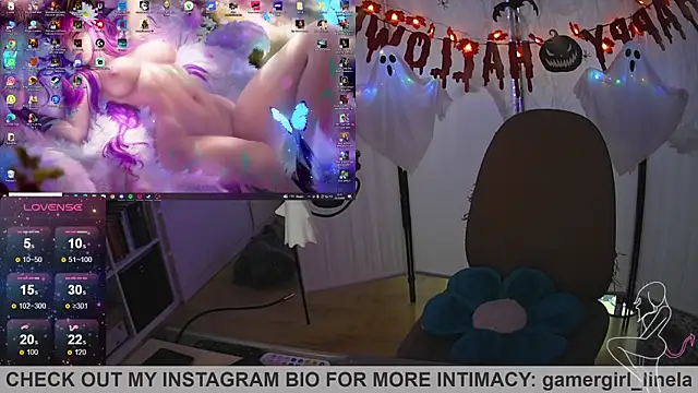 Snapshot of Gamergirl-Linela chatting on October 23, 2025, 8:35 am Gamergirl-Linela online show from October 23, 2025, 8:35 am