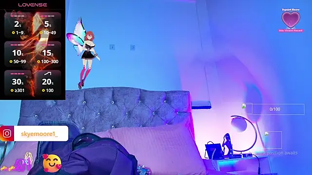 Skye Moore online show from November 13, 2025, 6:56 pm