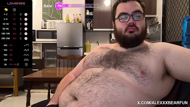 Snapshot of alexxxbear chatting on October 18, 2025, 2:57 am alexxxbear online show from October 18, 2025, 2:57 am