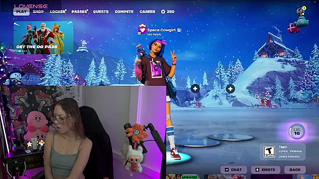 Snapshot of SpaceCowWhore chatting on January 6, 2026, 4:55 pm SpaceCowWhore online show from January 6, 2026, 4:55 pm