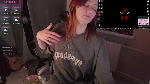 Snapshot of Melante chatting on October 20, 2025, 6:52 pm Melante online show from October 20, 2025, 6:52 pm