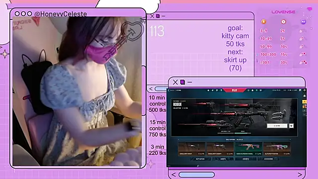 HoneyyCeleste online show from June 15, 2026, 6:40 pm