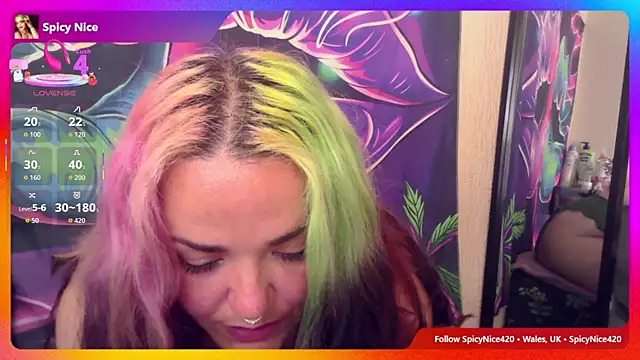 SpicyNice420 online show from June 29, 2026, 5:01 pm