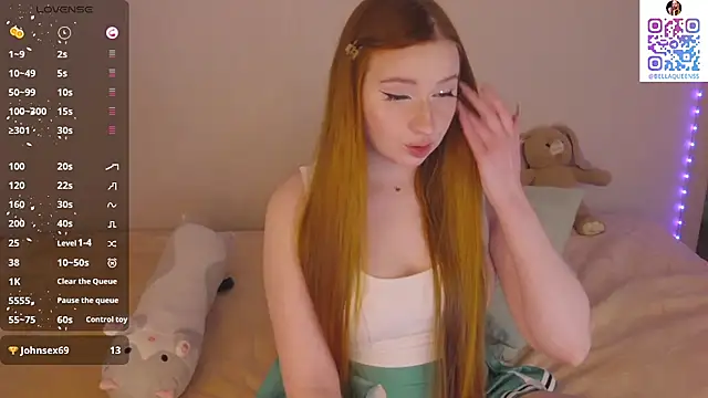 BellaQueenss online show from October 6, 2025, 10:05 am