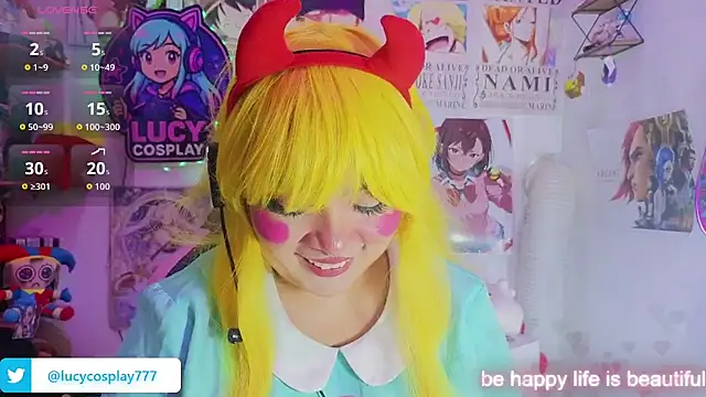 Lucycosplay777 online show from July 9, 2026, 3:11 pm