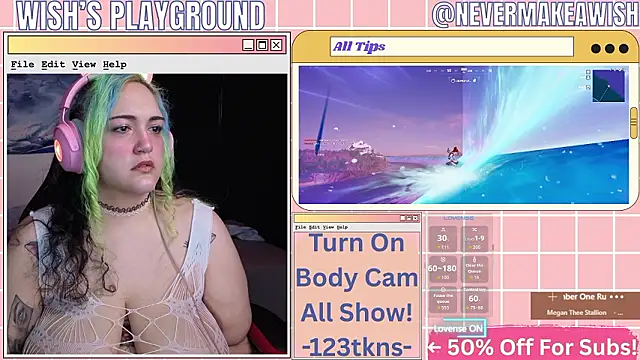 nevermakeawish online show from February 25, 2026, 4:40 pm