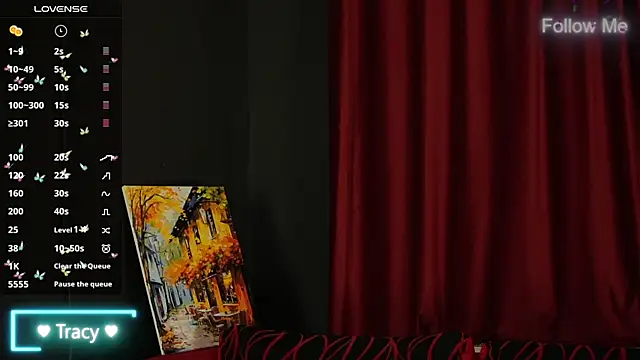 Tracyix online show from April 9, 2026, 7:42 pm