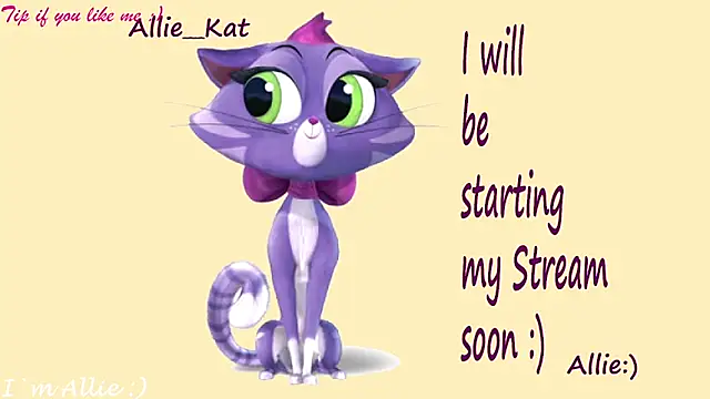 Allie Kat online show from May 17, 2026, 1:00 pm