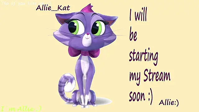 Allie Kat online show from July 18, 2026, 2:47 pm