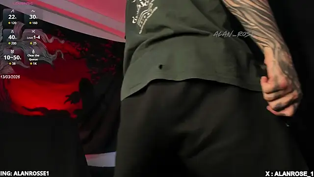 AlanRose01 online show from April 13, 2026, 11:20 pm