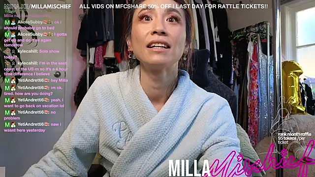Snapshot of millamischief chatting on June 30, 2026, 10:10 pm millamischief online show from June 30, 2026, 10:10 pm