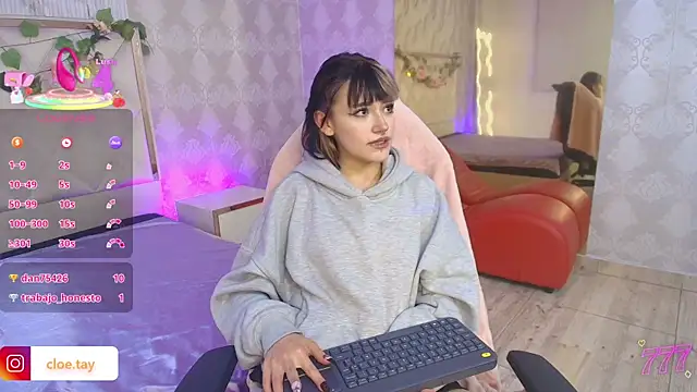 Cloee tay1 online show from July 18, 2026, 11:30 am