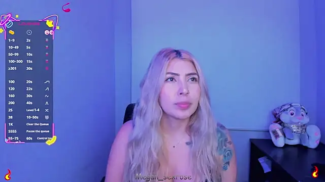 Megan sexrosse online show from April 7, 2026, 4:25 am