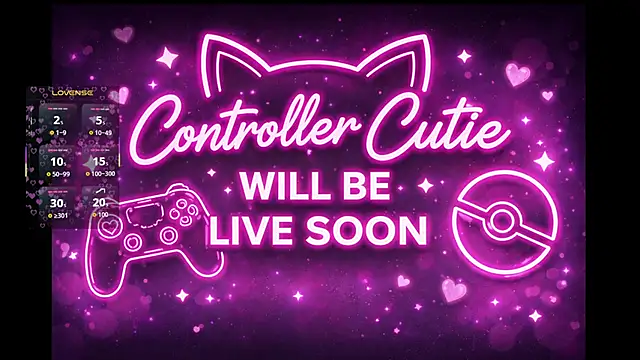 Controllercutie online show from June 15, 2026, 4:06 pm