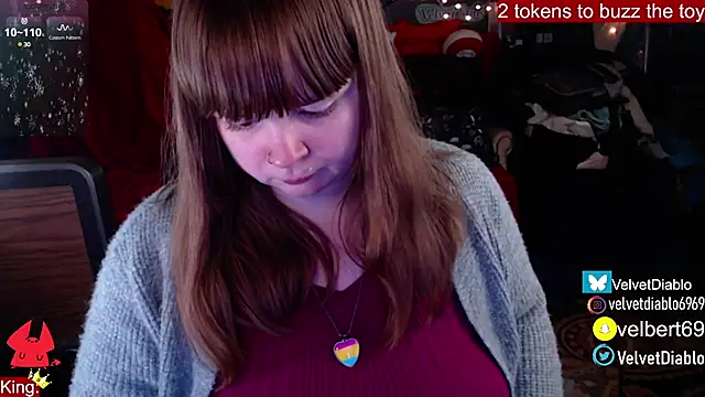 VelvetDiablo online show from January 22, 2025, 1:42 am