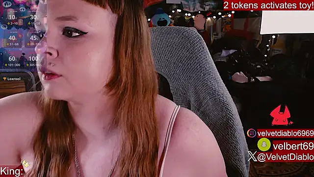 VelvetDiablo online show from July 16, 2026, 12:29 am