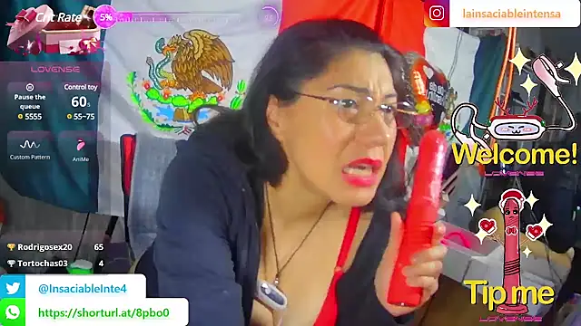 LaInsaciableIntensa online show from February 21, 2025, 2:17 am