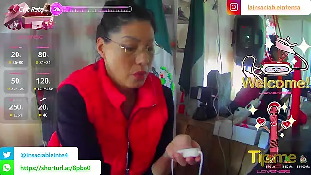 LaInsaciableIntensa online show from February 23, 2025, 6:34 pm