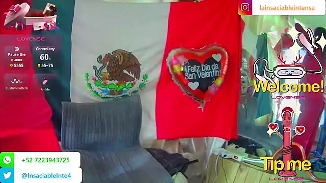 LaInsaciableIntensa online show from February 16, 2025, 9:05 pm