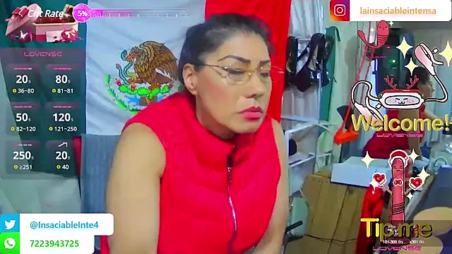 LaInsaciableIntensa online show from March 9, 2025, 12:10 am